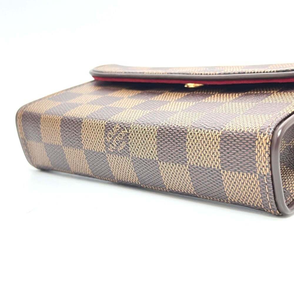 LOUIS VUITTON Authentic Brown Damier Canvas Pochette Hobo Bag - Picture 4 of 16